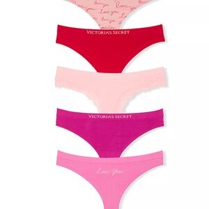 VICTORIA'S SECRET 5-Pack Seamless Thong Panties